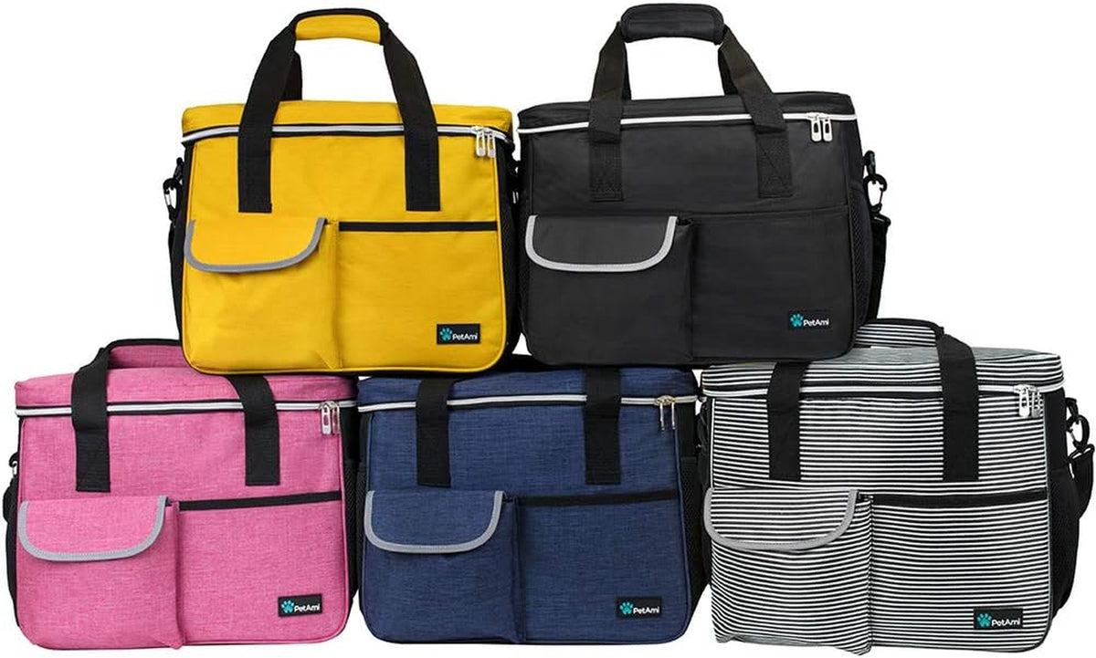 Medium Black Dog Travel Organizer and Pet Supplies Tote