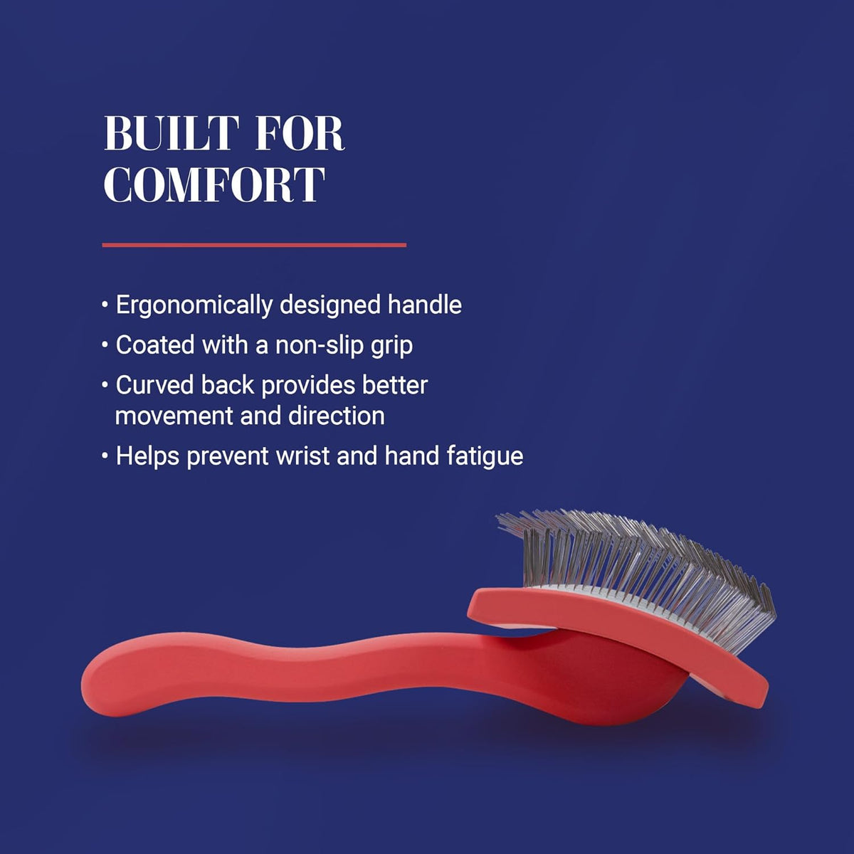 Transform Your Grooming Routine with the Big G Professional Slicker Brush for Dogs - Perfect for Goldendoodles, Labradoodles, and Poodles - Coral, Large