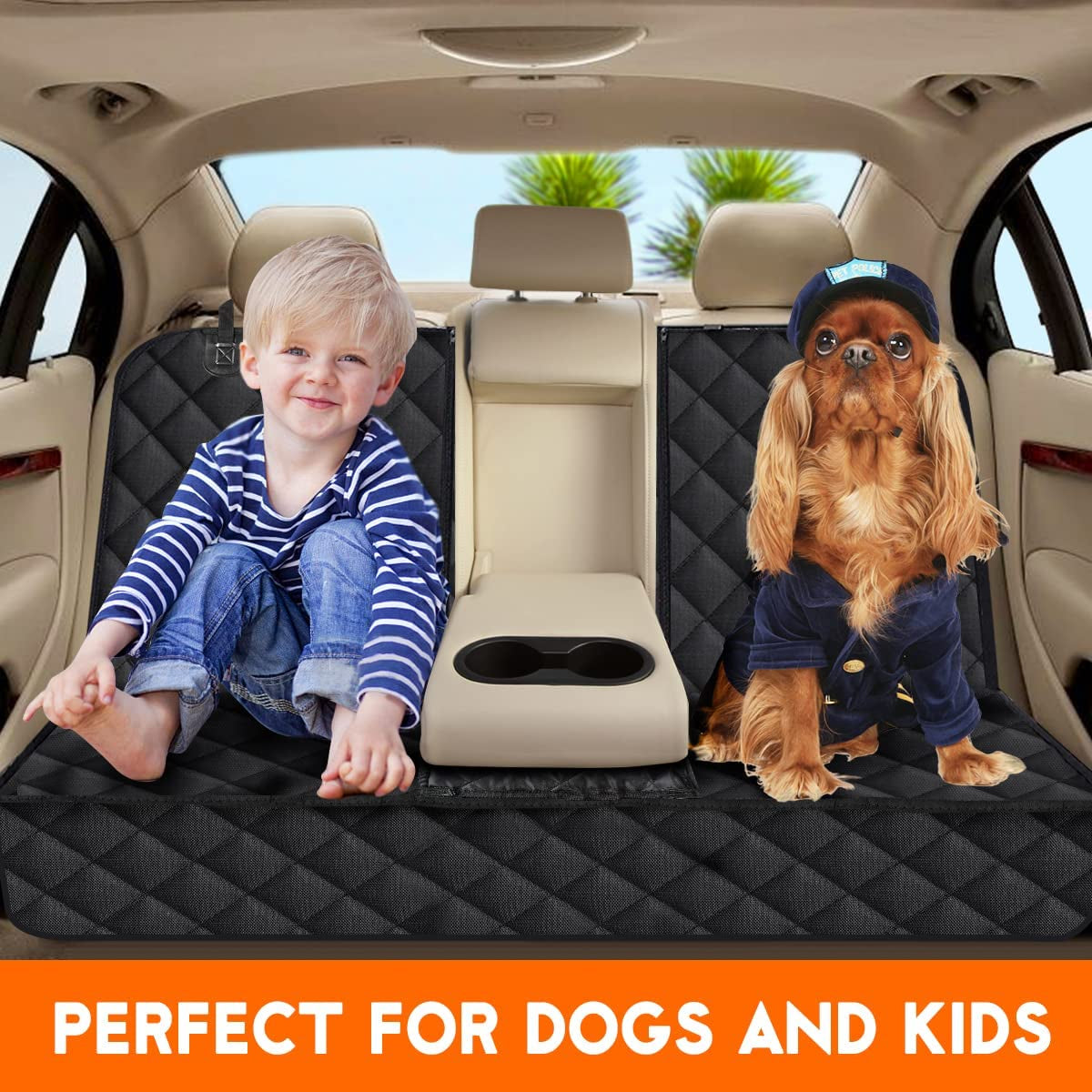 Ultimate Waterproof Dog Car Seat Cover - Protect Your Back Seat with Style and Comfort