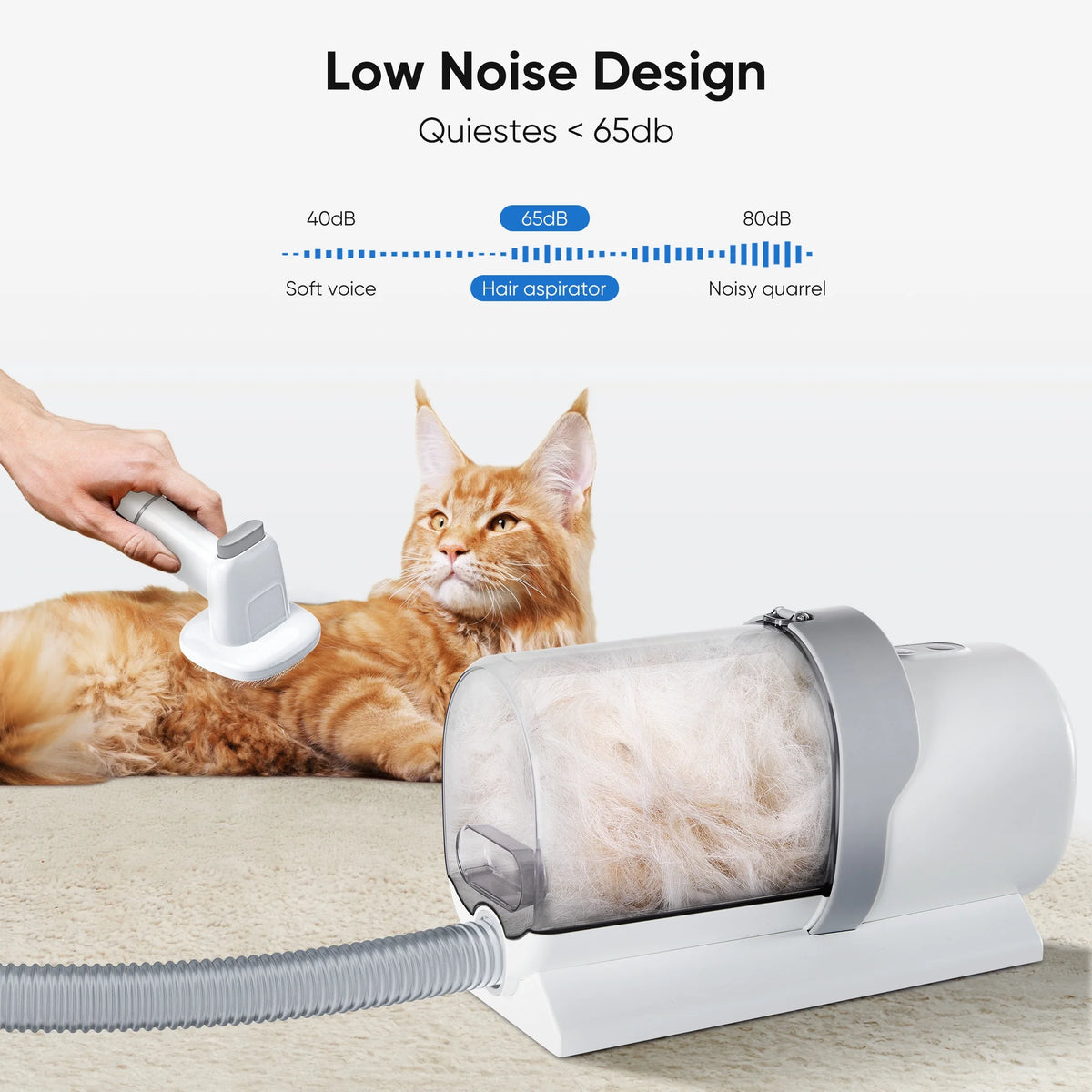 Ultimate 5-in-1 Pet Grooming Kit with Vacuum: Professional Electric Clippers for Dogs & Cats - Keep Your Home Fur-Free!