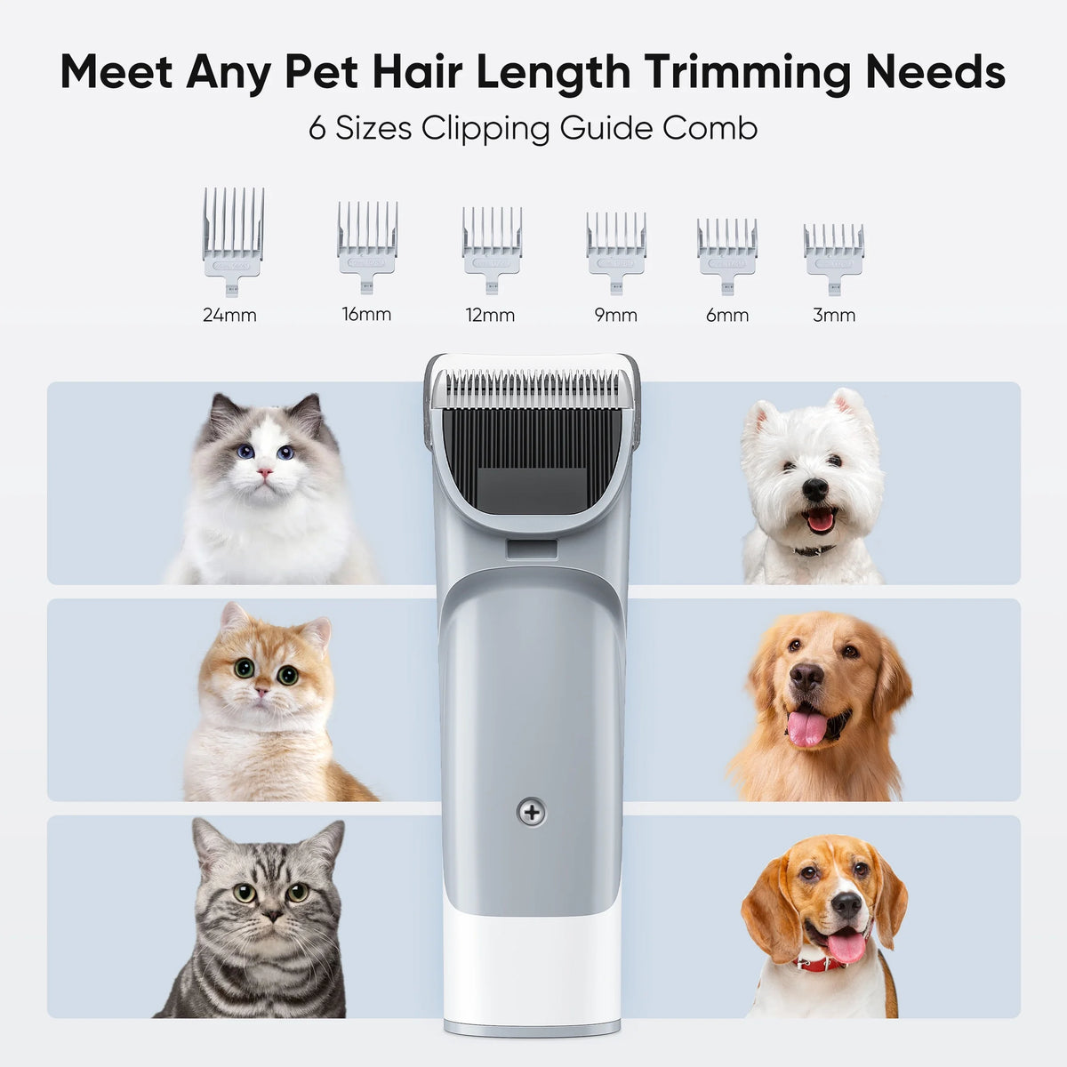 Ultimate 5-in-1 Pet Grooming Kit with Vacuum: Professional Electric Clippers for Dogs & Cats - Keep Your Home Fur-Free!