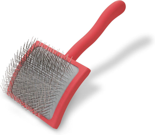 Transform Your Grooming Routine with the Big G Professional Slicker Brush for Dogs - Perfect for Goldendoodles, Labradoodles, and Poodles - Coral, Large