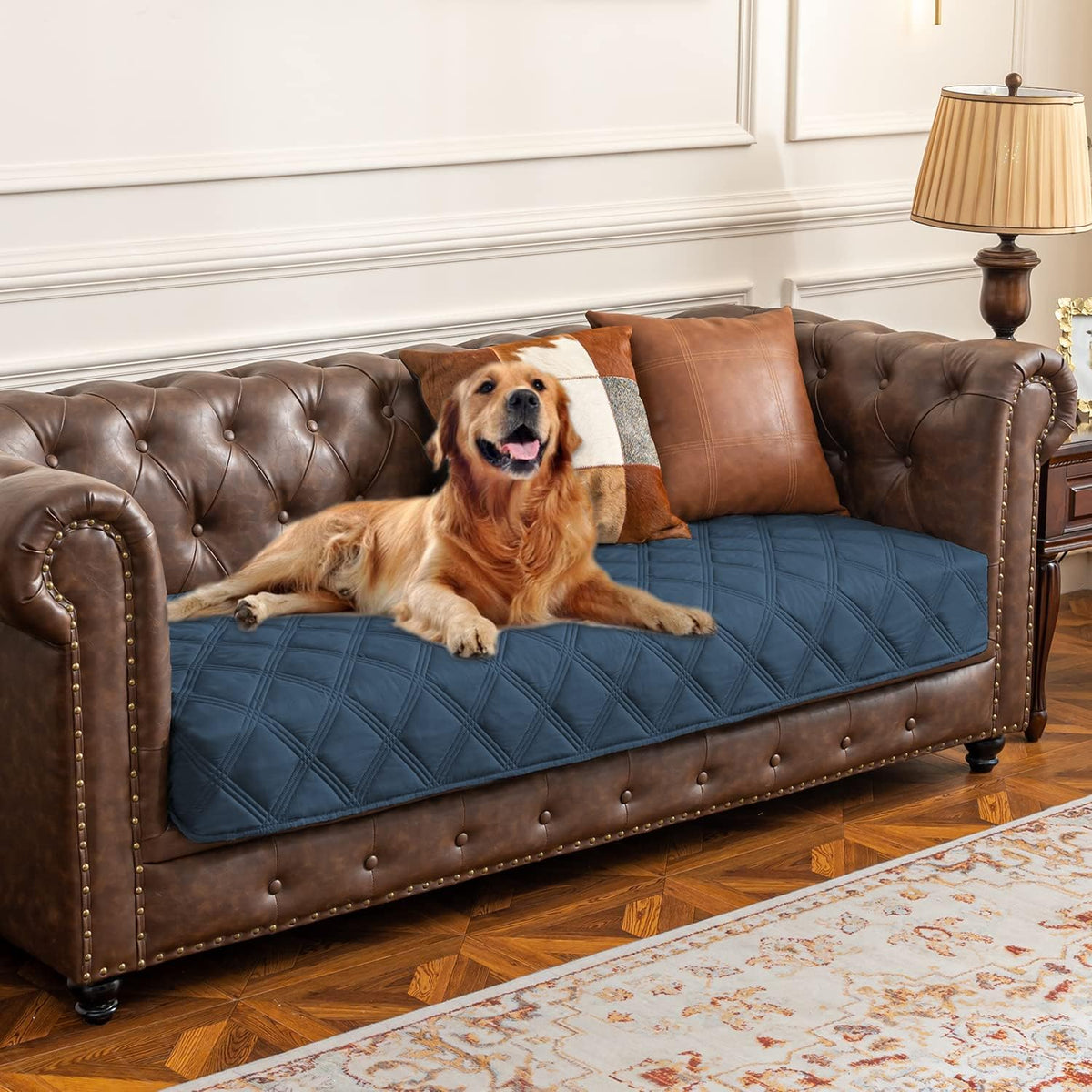 Ultimate Waterproof Dog Bed Cover & Pet Blanket with Anti-Slip Backing for Furniture Protection