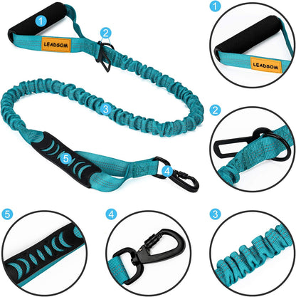 Experience Unmatched Control and Comfort with Our 6-Foot Heavy-Duty Elastic Bungee Dog Leash - Perfect for Medium to Large Dogs!