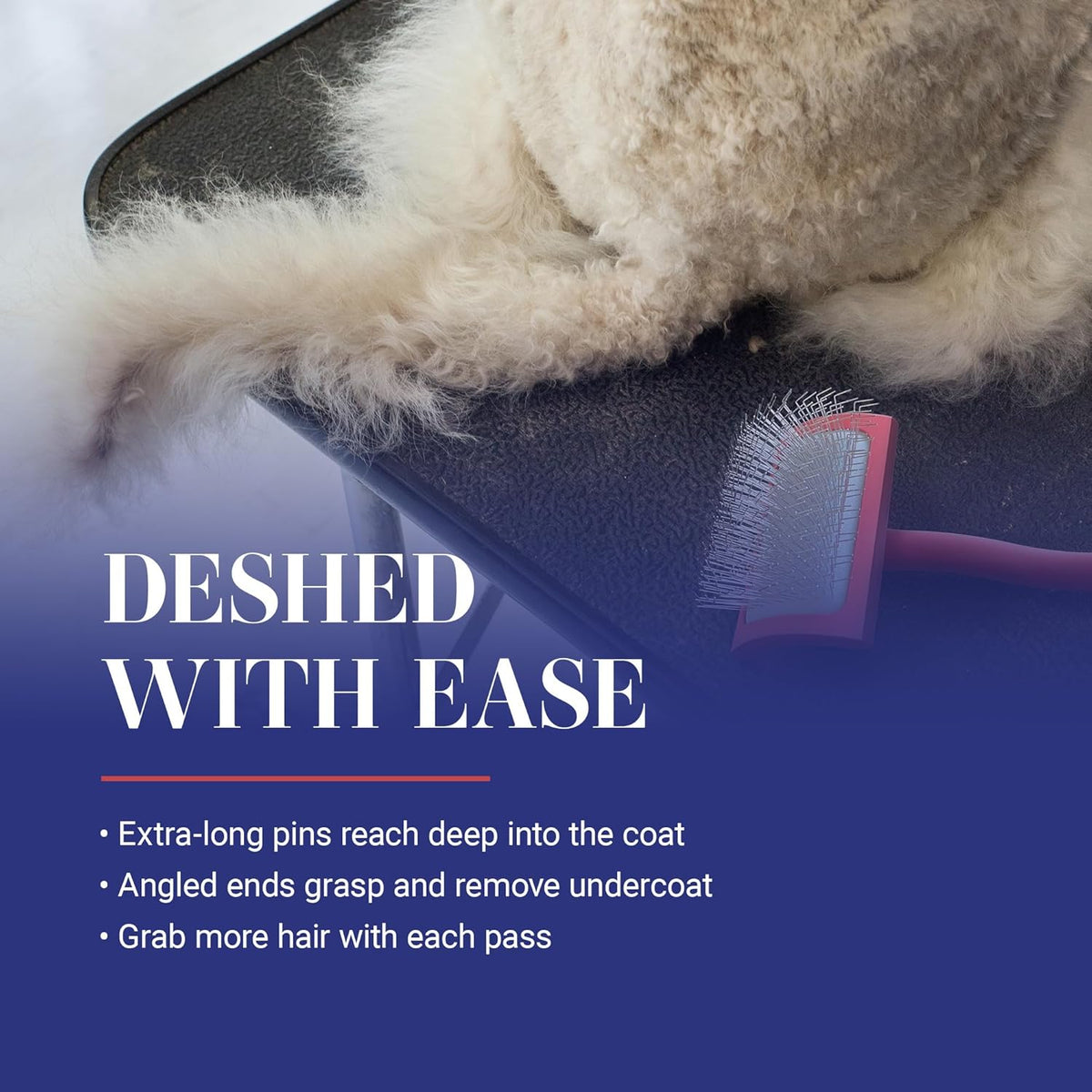 Transform Your Grooming Routine with the Big G Professional Slicker Brush for Dogs - Perfect for Goldendoodles, Labradoodles, and Poodles - Coral, Large