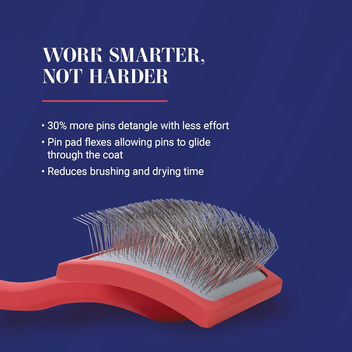 Transform Your Grooming Routine with the Big G Professional Slicker Brush for Dogs - Perfect for Goldendoodles, Labradoodles, and Poodles - Coral, Large